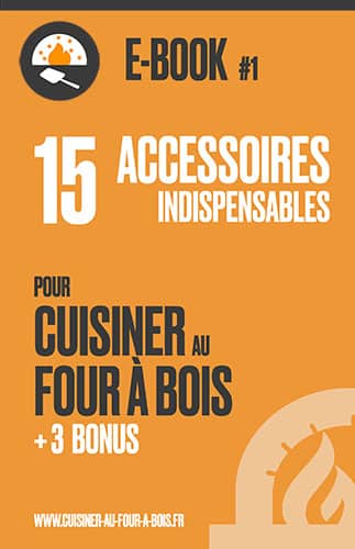 Flyer des 15 Accessoires indispensables pour Cuisiner au Four à bois - couleur orange