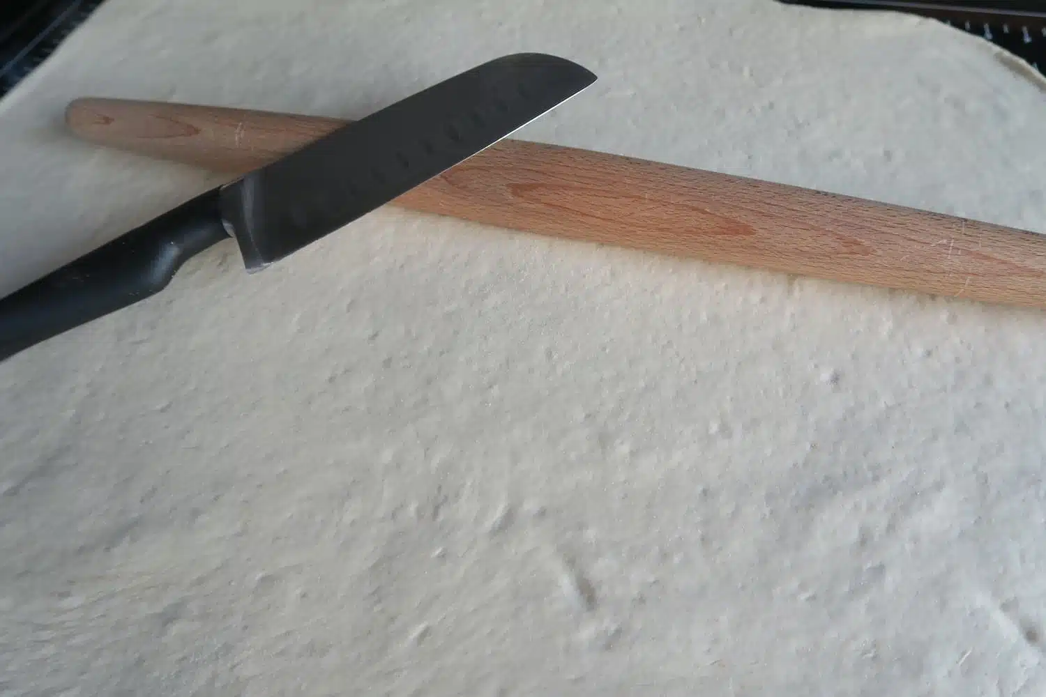 Pâte à Fouée d'Anjou étalée
