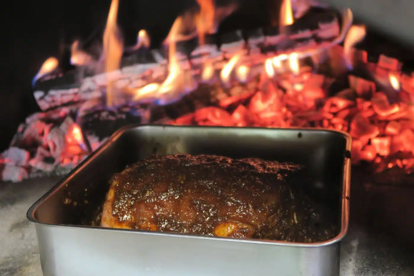 Rôti de porc saisi sur la sole