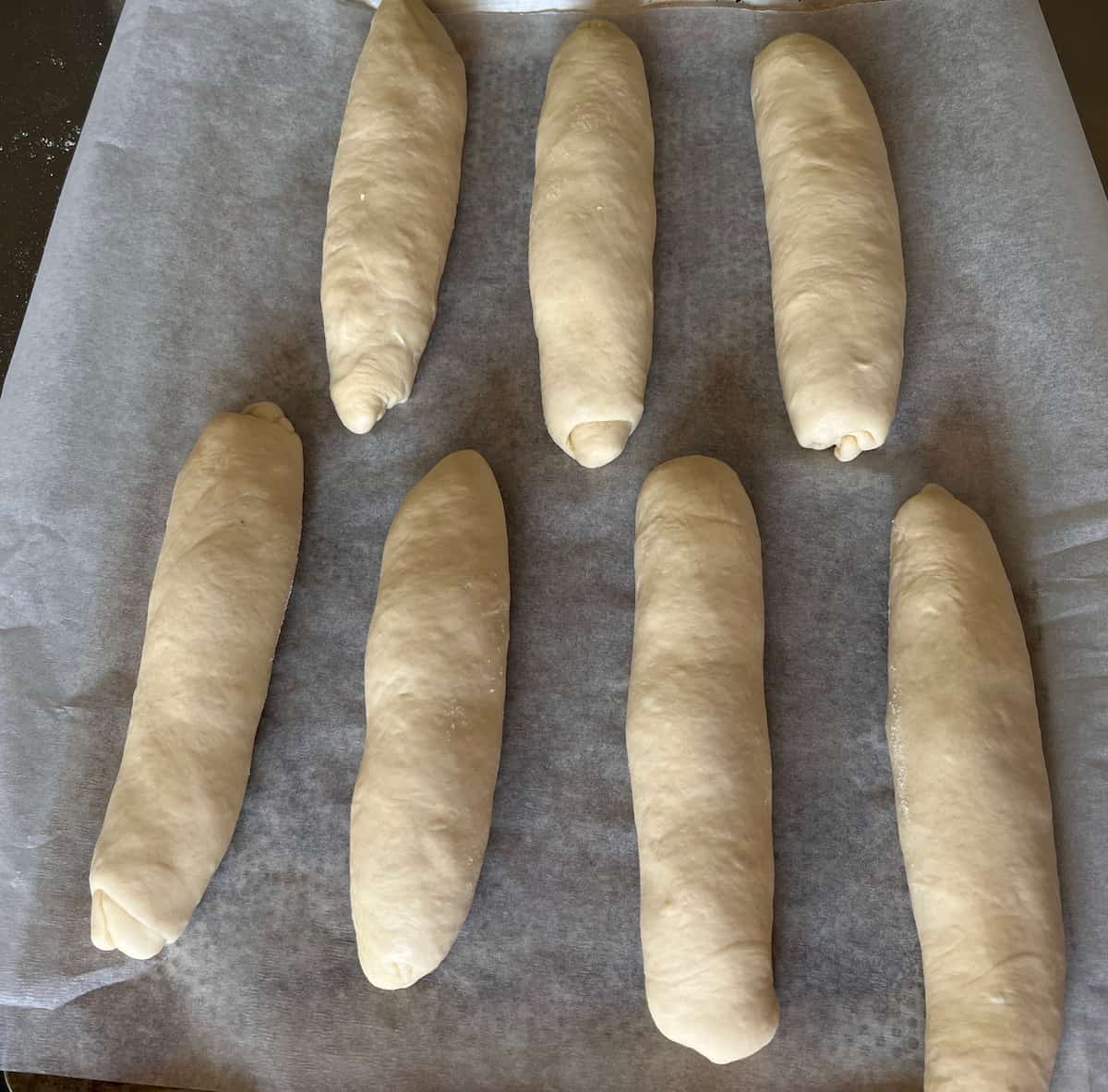 Pain viennois après façonnage